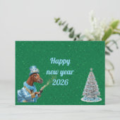 Optimistic New Year Start Card Kaart (Staand voorkant)