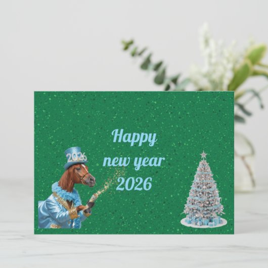 Optimistic New Year Start Card Kaart (Staand voorkant)