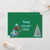 Optimistic New Year Start Card Kaart (Voorkant / Achterkant in situ)