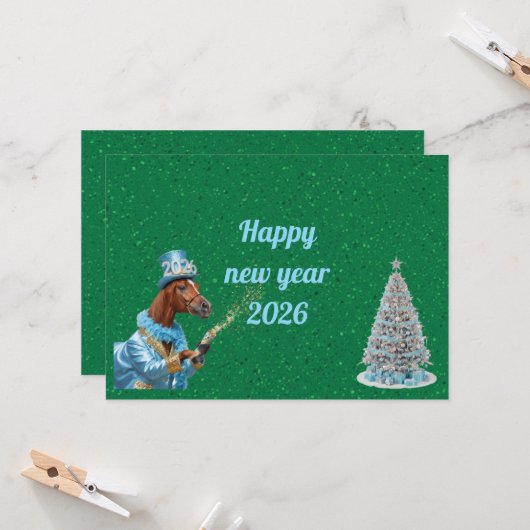 Optimistic New Year Start Card Kaart (Voorkant / Achterkant in situ)