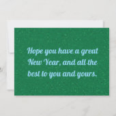 Optimistic New Year Start Card Kaart (Achterkant)