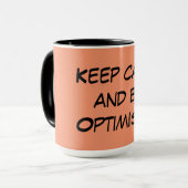Optimistic Quote Coffee-Mok Mok (Voorkant links)