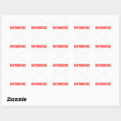 Optimistic Stamp Ronde Sticker (Vel)