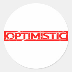 Optimistic Stamp Ronde Sticker