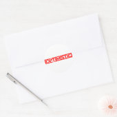 Optimistic Stamp Ronde Sticker (Envelop)