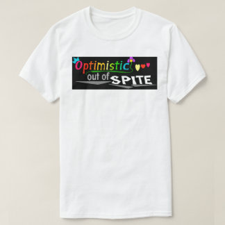 "Optimistisch" in kleur T-shirt