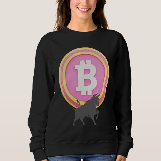 Optimistisch over Bitcoin Cryptocurrency Belegger  Trui (Voorkant)
