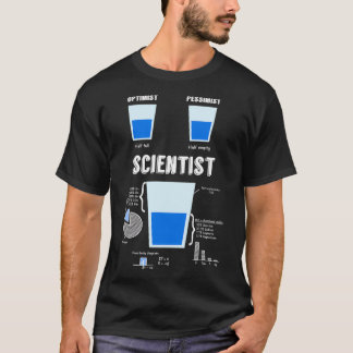 Optimistisch pessimistisch WETENSCHAPPELIJK T-shirt