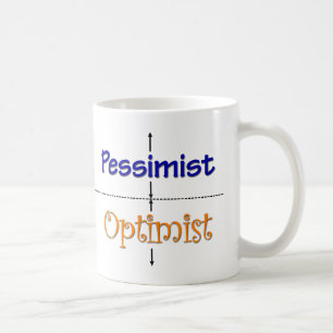 Optimistisch-pessimistische Mok
