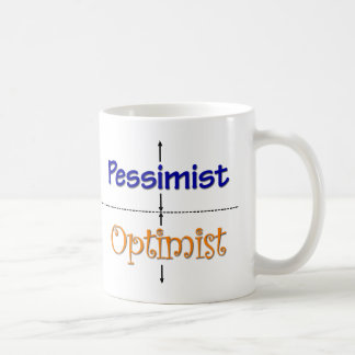 Optimistisch-pessimistische Mok