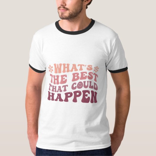 Optimistisch resultaat Grafisch T-shirt (Voorkant)