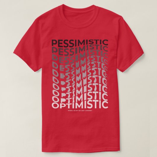 Optimistisch T-shirt (Design voorkant)