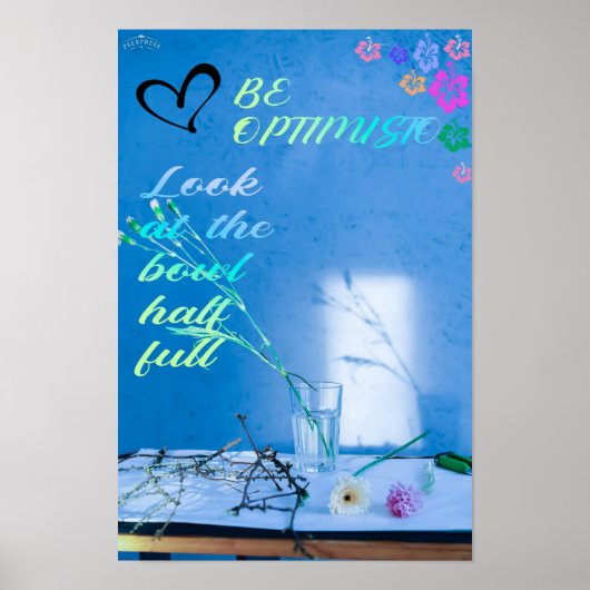 optimistisch zijn. nieuwjaar. Poster (Voorkant)