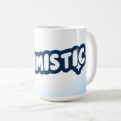 Optimistische koffiekop koffiemok (Voorkant rechts)