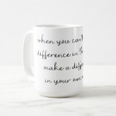 Optimistische koffiemok (Voorkant links)