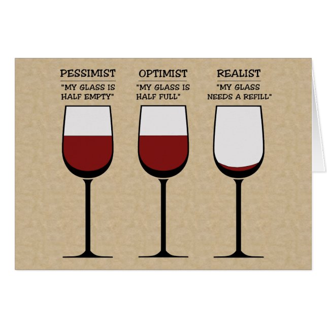 Optimistische pessimistische en realistische verra (Voorkant Horizontaal)