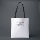 Optimized For Depth Minimalist Industrial Tote Bag<br><div class="desc">Carry your focus tools with intent. A durable,  heavy-weight cotton tote featuring the "Optimized For Depth" design—ideal for transporting hardware and tactical gear.</div>