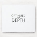 Optimized For Depth Minimalist Technical Muismat<br><div class="desc">Precision input for high-bandwidth tasks. High-quality surface featuring crisp, high-definition typography for a command center that prioritizes logical order and mental immersion.</div>