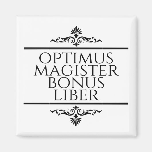 Optimus Magister Bonus Liber Magneet (Voorkant)