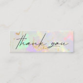 optioneel bedankt voor je kortingskaart mini visitekaartje (Voorkant)