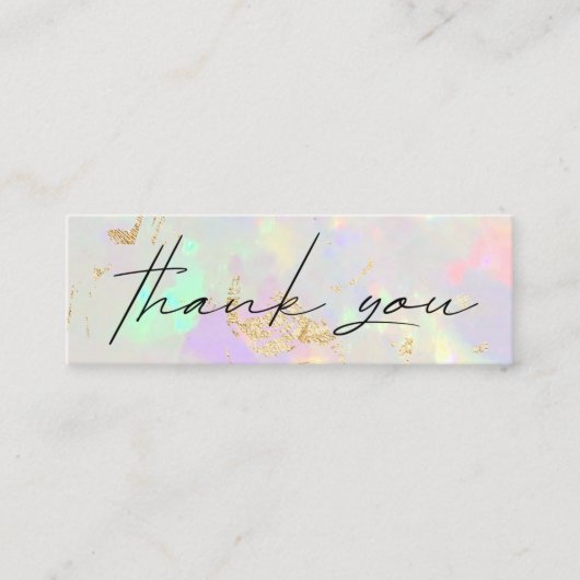 optioneel bedankt voor je kortingskaart mini visitekaartje (Voorkant)