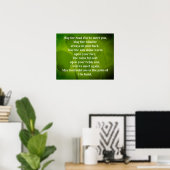 Optioneel frame Moge de weg rijzen om u tegemoet t Poster (Thuiskantoor)