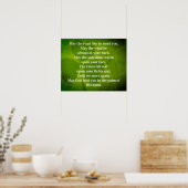 Optioneel frame Moge de weg rijzen om u tegemoet t Poster (Keuken)