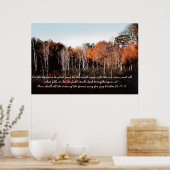 Optioneel frame zie prijs zonder frame Psalm 96:11 Poster (Keuken)