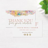 Optioneel ontwerp bedankt voor de kortingskaart visitekaartje (Bureau)