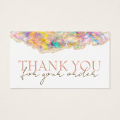 Optioneel ontwerp bedankt voor de kortingskaart visitekaartje (Voorkant)