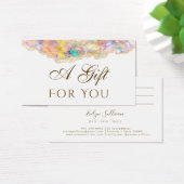 Optioneel ontwerp CadeauKaart Visitekaartje (Bureau)