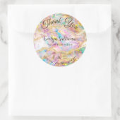 Optioneel ontwerp Hartelijk dank Ronde Sticker (Tas)