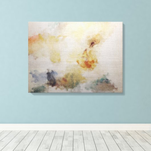 Optionele abstracte art "Old Money"-formaten besch Canvas Afdruk (Insitu (Houten vloer))