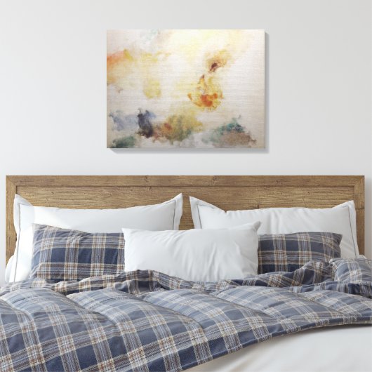 Optionele abstracte art "Old Money"-formaten besch Canvas Afdruk (Insitu (Slaapkamer))