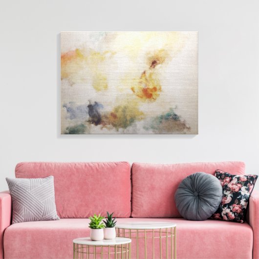 Optionele abstracte art "Old Money"-formaten besch Canvas Afdruk (Insitu (Woonkamer))