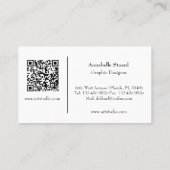 Optionele accessoires voor kantoorbenodigdheden visitekaartje (Achterkant)