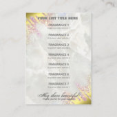 Optionele en goudkleurige lijst visitekaartje (Achterkant)