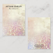 Optionele Glitter Roze Verdieningskaart Visitekaartje (Voorkant / Achterkant)