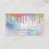 Optionele grafische regenboogschijven visitekaartje (Voorkant)