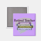 Optionele leraar "Funny Stack of Books"-ontwerp Magneet (Voorkant / Achterkant)