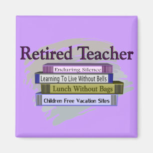 Optionele leraar "Funny Stack of Books"-ontwerp Magneet