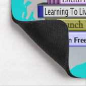 Optionele leraar "Funny Stack of Books"-ontwerp Muismat (Hoek)