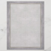 Optionele linnen briefhoofd met verouderd Lijst (Voorkant)