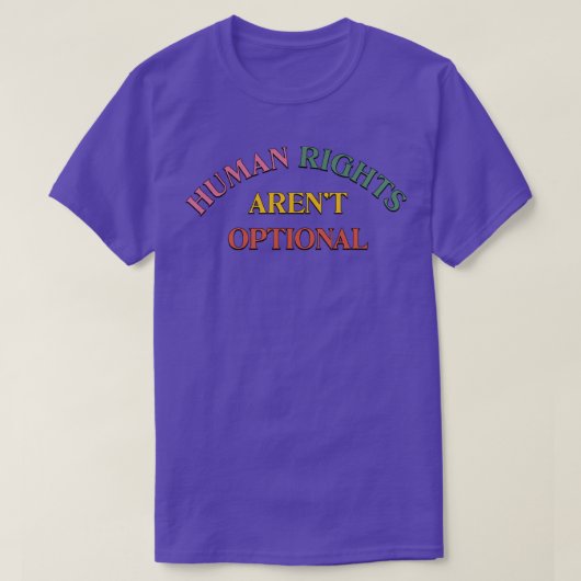 Optionele mensenrechtenclausule t-shirt (Design voorkant)