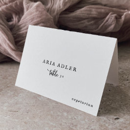 Optionele Rustige Script Wedding Menu-kaarten plaa Kaart