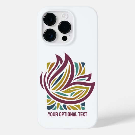 Optionele tekst met gestyleerde vlinder Case-Mate iPhone case (Achterkant)