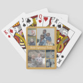 Optionele tekst voor fotocollage: Gold Pokerkaarten (Achterkant)