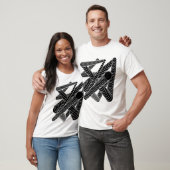Optisch cirkelenontwerp t-shirt (Unisex)