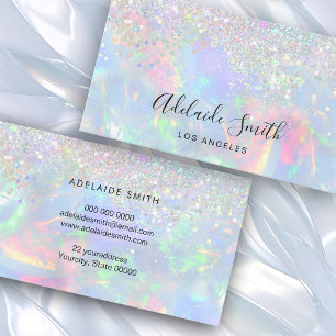 optisch gemstone faux glitter-effect visitekaartje