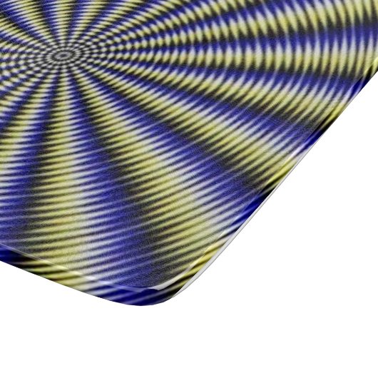 Optisch illusieglas snijplank (Hoek)